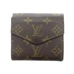 ルイヴィトン LOUIS VUITTON M61660 ポルトモネ ビエ カルト クレディ 三つ折り財布 ウォレット PVC レザー モノグラム ロゴ 茶