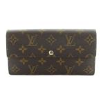 ルイヴィトン LOUIS VUITTON 長財布 二つ折り 小銭入れ PVC レザー モノグラム柄 茶 /MI ■OH ■GY17 レディース