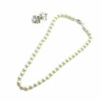 ノーブランド品 ネックレス イヤリング セット フェイクパール Silver925 白 ホワイト ■GY18 /MQ レディース