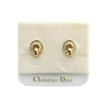 ショッピングdior クリスチャンディオール Christian Dior イヤリング アクセサリー 両耳用 クリップ式 ロゴ ラインストーン ゴールド色 ■GY18 /MQ ■OH