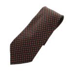  Louis Vuitton LOUIS VUITTON галстук мелкий рисунок рисунок широкий галстук Logo шелк шелк чёрный черный красный красный #GY17 /MQ #OH мужской 