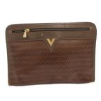  Mario Valentino Mario Valentino MARIO VALENTINO клатч Second V Logo PVC кожа общий рисунок чай Brown /FF #GY17 men 