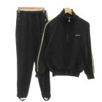 adidas originals Vintage Descente производства выставить спортивная куртка брюки Logo M чёрный черный желтый желтый /YJ #GY18