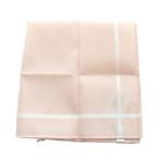 未使用品 エルメス HERMES ハンカチ タオル H柄 ロゴ 総柄 箱付き ピンク ■GY18 /MQ ■OH レディース