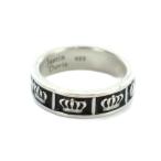  Justin Davis Justin Davis obsession кольцо кольцо аксессуары Logo Crown Silver925 17 номер серебряный цвет чёрный черный 