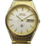セイコー SEIKO KING QUARTZ キングクォーツ 9223-8010 腕時計 ウォッチ クォーツ カレンダー付き デイデイト 3針 ゴールドカラー 金色