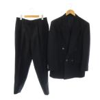  Lanvin LANVIN выставить костюм жакет брюки шерсть 100% M48-35 82 темно-синий /ES #GY17 мужской 