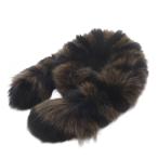 No-brand пелерина мех лисы muffler мех Brown чай цвет Brown /SR # женский 