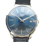  Henry London HENRY LONDON HL39-S-0031 наручные часы кварц часы кожаный ремень календарь имеется серебряный цвет #GY18 /MQ мужской 