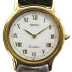  Seiko SEIKO 7N29-7A20 наручные часы часы кварц кожаный ремень Logo белый циферблат календарь имеется Gold цвет #GY17 /MQ мужской 