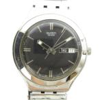 Swatch SWATCH наручные часы часы кварц Logo чёрный циферблат календарь имеется серебряный цвет #GY18 /MQ мужской 
