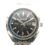 シチズン CITIZEN クリスタルセブン カスタム ACSS2932-Y 腕時計 自動巻き ヴィンテージ アンティーク デイデイト 黒文字盤 27石