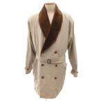 SEISHIN SPA Vintage искусственный мех пальто жакет F серый белый белый /JS #GY18 мужской 