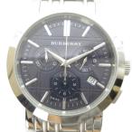 バーバリー BURBERRY BU1360 腕時計 ウォッチ クォーツ クロノグラフ カレンダー付き デイト 青文字盤 シルバー色 ■GY18 /MQ メンズ