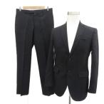 olihikaORIHICA костюм формальный выставить верх и низ tailored jacket одиночный средний длина слаксы брюки 94A6 чёрный черный /HO1