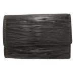  Louis Vuitton LOUIS VUITTON чехол для ключей myurutikre6 epi чёрный чёрная кожа натуральная кожа кнопка открытие и закрытие /SD #GY17 мужской 