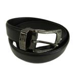  Burberry Black Label BURBERRY BLACK LABEL ремень кожа булавка пряжка Logo чёрный черный /XZ #GY11 мужской 