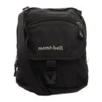  Mont Bell Montbell сумка на плечо нейлон наклонный .. Cross корпус Logo вышивка чёрный черный /KB #GY18 мужской 