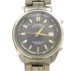  Casio CASIO WVQ-110TDJ wave cepter wave Scepter наручные часы часы солнечный календарь имеется чёрный циферблат серебряный цвет #GY18 /MQ