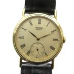 セイコー SEIKO Chariot シャリオ 2628-0010 腕時計 ウォッチ クォーツ レザーベルト ローマン スモセコ ゴールドカラー 金色