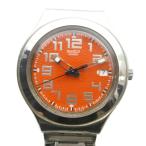  Swatch SWATCH утиль наручные часы кварц часы календарь имеется orange циферблат серебряный цвет #GY18 /MQ мужской 