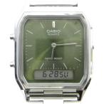  Casio CASIO AQ-230 наручные часы кварц часы дыра teji квадратное серебряный цвет #GY11 /MQ мужской 