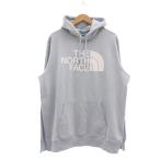  The North Face THE NORTH FACE тянуть over Parker XL бледно-голубой голубой Logo принт безрукавка кенгуру карман A4M4B /SX