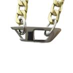 дизель DIESEL колье аксессуары подвеска Logo цепь Gold цвет #GY18 /MQ мужской 