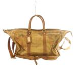  Prima Classe PRIMA CLASSE 2WAY сумка "Boston bag" сумка на плечо PVC кожа карта рисунок чай Brown /MI #GY11 мужской женский 