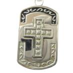  Police POLICE колье аксессуары подвеска персональный медальон Cross Logo серебряный цвет #GY11 /MQ мужской 