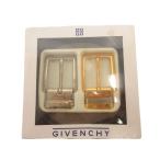  не использовался товар ji van si.GIVENCHY нераспечатанный товар пряжка 2 позиций комплект серебряный цвет Gold цвет ремень имеется /FF мужской 