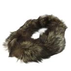  SaGa лиса SAGA FOX серебряный SaGa пелерина muffler мех мех лисы чай цвет Brown белый белый /XZ #GY11 женский 