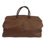  Trussardi TRUSSARDI сумка "Boston bag" путешествие портфель кожа Logo чай цвет Brown /XZ #GY11 мужской женский 