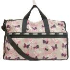  Le Sportsac LesportSAC we kenda- сумка "Boston bag" плечо 2WAY нейлон цветочный принт бабочка общий рисунок Logo серый розовый 
