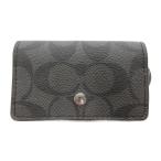  Coach COACH чехол для ключей signature рисунок парусина кожа Logo type вдавлено ./SC #GY18 женский 