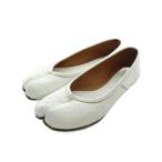  mezzo n Margiela 22 Maison Margiela 22 tabi балетки туфли-лодочки Flat Logo кожа 36 23cm белый белый #GY18 /MQ