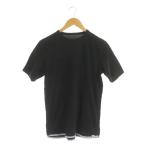 ビズビム VISVIM Tシャツ カットソー 半袖 コットン クルーネック 1 黒 ブラック /MY ■GY03 メンズ