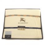  Burberry BURBERRY cotton boa sheet noba check Logo embroidery pie ru140×240cm beige /IR #GY18 other 