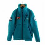 ショッピングFleece THE NORTH FACE 23AW Trans Antarctica Fleece Jacke ボア 長袖 スタンドカラー ロゴ刺繍 ワッペン ジップアップ 青 ジェイド2 NA72235