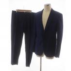 ザラマン ZARA MAN スーツ セットアップ 上下 テーラードジャケット パンツ シングル 総裏地 長袖 ジップフライ 50 L 青 ブルー