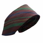  Fendi FENDI necktie regular Thai silk silk stripe total pattern multicolor /KW #GY14 men's 