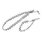アナスイ ANNA SUI ネックレス チョーカー ブレスレット ビーズ アクセサリー 2点 セット 黒 ブラック /CK27 ■GY99 レディース