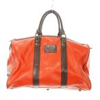  черный and белый BLACK&amp;WHITE сумка "Boston bag" кожа морщина кожа Logo Golf bai цвет orange чай Brown /MN1 #GY99 мужской 