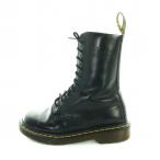 ドクターマーチン DR.MARTENS 10ホールブーツ ショート ロゴ レザー UK4 23cm 黒 ブラック 1490 ■GY01 /MQ メンズ