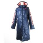  Adidas adidas bench пальто с хлопком длинный f-ti двойной Zip s Lee полоса s Logo вышивка распределение цвета спорт футбол M темно-синий 