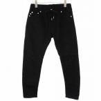 o пятно ktooblekt Denim брюки тонкий обтягивающий повреждение обработка S чёрный черный /DK #MT #FS женский 