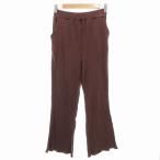 Heather Heather прекрасный товар flare pants ребра вязаный сочный обработка F чай Brown /AE женский 