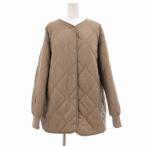  Zoo чай ZOOTIE прекрасный товар стеганная куртка нейлон с хлопком M чай Brown /UO #GY39 женский 