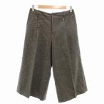  Human Woman HUMAN WOMAN прекрасный товар брюки Capri over Silhouette центральный Press M чай Brown /AE женский 