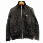  Puma PUMA нейлон с хлопком жакет P4B7909 блузон M чёрный черный /*G #MT мужской 